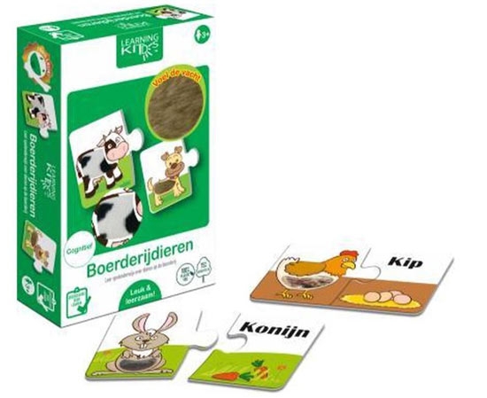 Boerderijdieren (6x2) - Legpuzzel Boerderijdieren (6x2) - Legpuzzel - Afbeelding 1