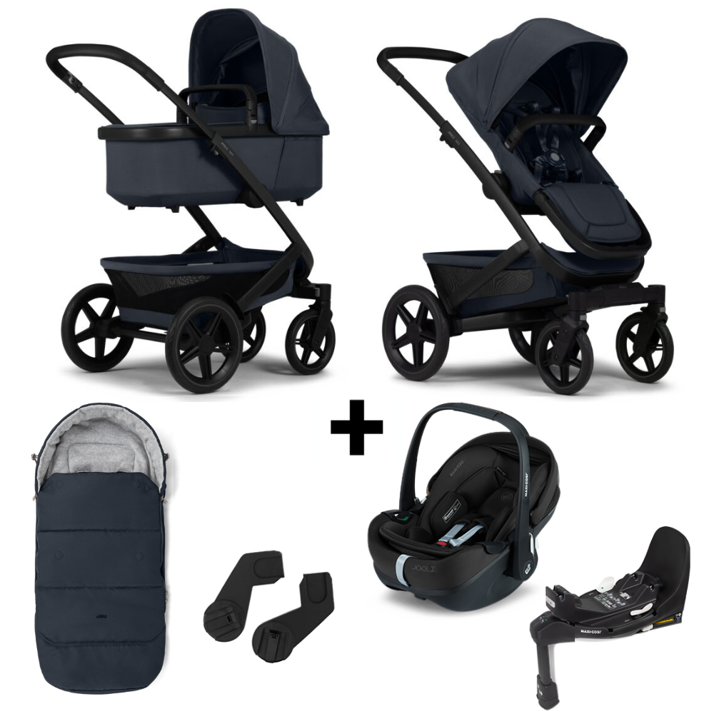 Kinderwagen Joolz Geo³ Dark Navy Blue + Autostoel Joolz x Maxi-Cosi Kinderwagen Joolz Geo³ Dark Navy Blue + Autostoel Joolz x Maxi-Cosi, Slide Tech Base&Accessoires - Afbeelding 1