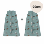 Set | 2 x Slaapzak Little Boo Jersey Jungle Green 90cm