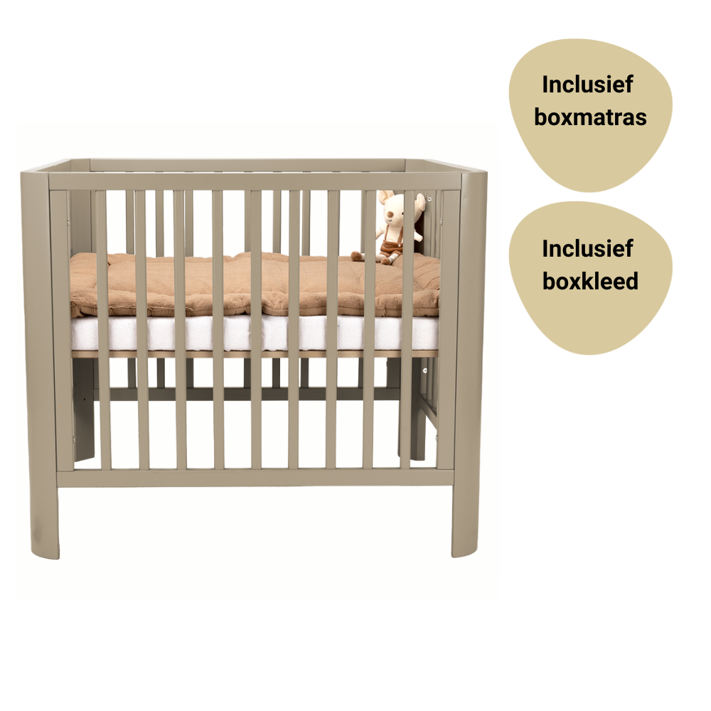 Set | Box Novi at Home® Isabel Sand Incl. Boxmatras en Boxkleed Set | Box Novi at Home® Isabel Sand Incl. Boxmatras en Boxkleed - Afbeelding 1