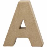 Letter A in papier-mâché -
