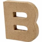 Letter B in papier-mâché -