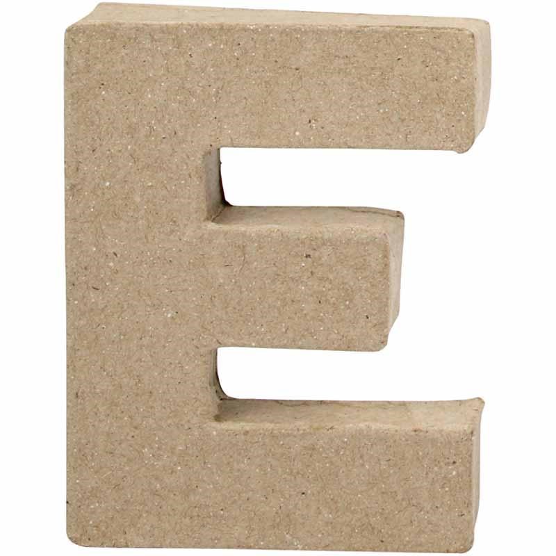 Letter E in papier-mâché - Letter E in papier-mâché - - Afbeelding 1