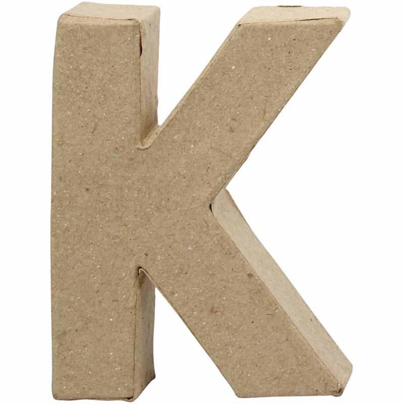Letter K in papier-mâché - Letter K in papier-mâché - - Afbeelding 1