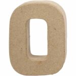 Letter O in papier-mâché -