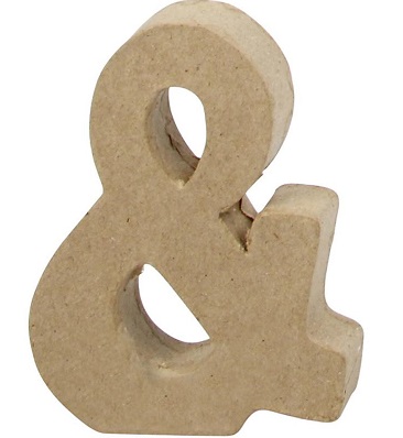 Symbool AND in papier-mâché - Symbool AND in papier-mâché - - Afbeelding 1