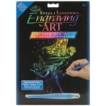 Krastekening Dansende Fee (in regenboogkleuren) -