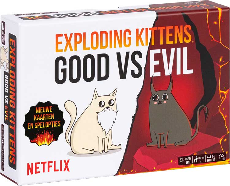 Exploding Kittens Good vs Evil - Kaartspel|Partyspel Exploding Kittens Good vs Evil - Kaartspel|Partyspel - Afbeelding 1