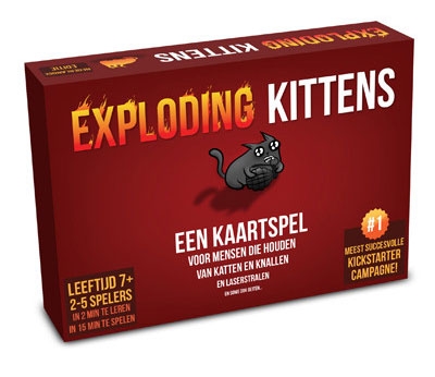 Exploding Kittens Originele Editie (NL) - Kaartspel Exploding Kittens Originele Editie (NL) - Kaartspel - Afbeelding 1