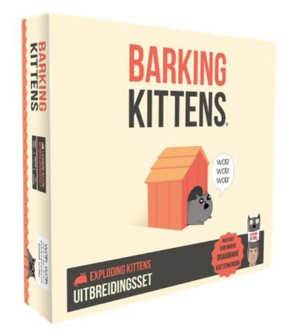 Exploding Kittens: Barking Kittens Expansion (NL) - Kaartspel Exploding Kittens: Barking Kittens Expansion (NL) - Kaartspel - Afbeelding 1