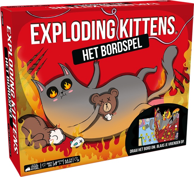 Exploding Kittens: Het Bordspel (NL) - Bordspel Exploding Kittens: Het Bordspel (NL) - Bordspel - Afbeelding 1