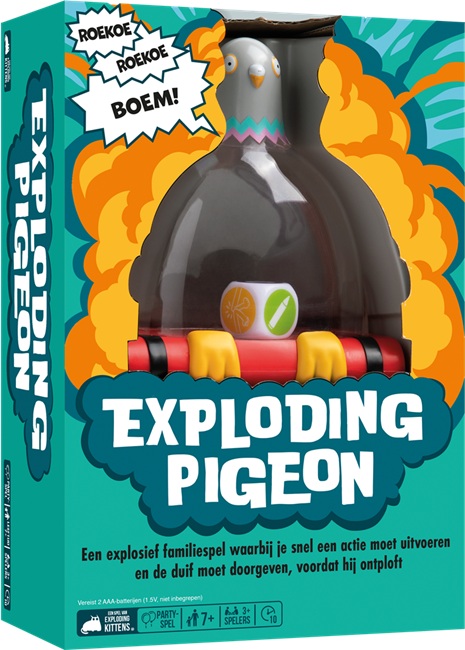 Exploding Pigeon (NL) - Partyspel Exploding Pigeon (NL) - Partyspel - Afbeelding 1