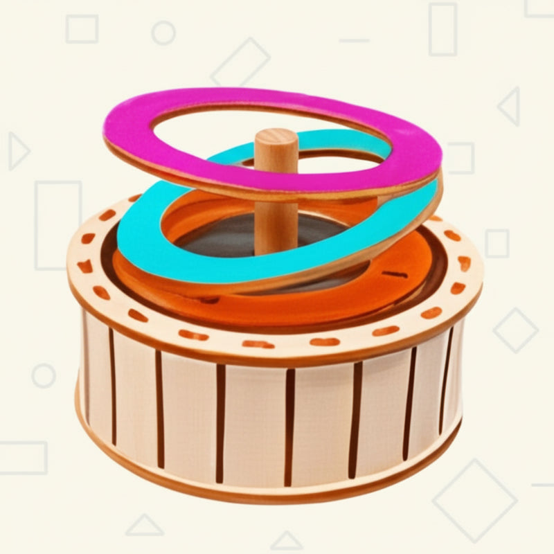 f6fb8e4a-f9cc-49de-a746-fe3d97073c31 STEMBuilder– Creatief&Leerzaam– DIY Bouwsets voor Kinderen Zonne-energie Dubbele Ringen | Educatief Speelgoed - Afbeelding 1