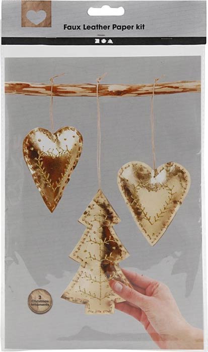 Kerstdecoraties in goud (Faux leather) - Kerstdecoraties in goud (Faux leather) - - Afbeelding 1
