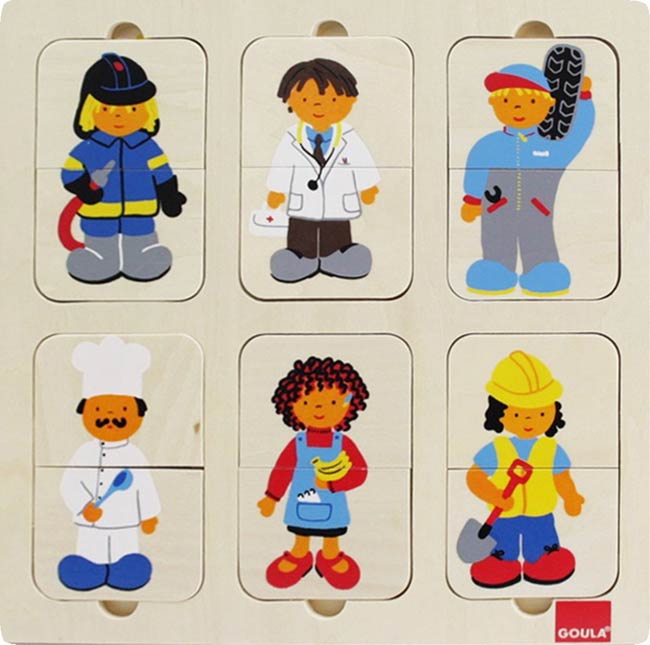 Beroepenpuzzel (12) - Inlegpuzzel Beroepenpuzzel (12) - Inlegpuzzel - Afbeelding 1