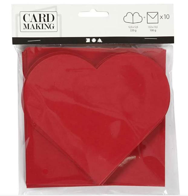 Hartvormige Kaarten (+ enveloppen) - Hartvormige Kaarten (+ enveloppen) - - Afbeelding 1
