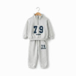 Mini Fashion™ - Modieus&Zacht– Relax Outfit voor kinderen Grijs / 120 (5 jaar) | Educatief Speelgoed