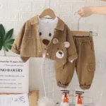 Mini Fashion– Elegant&Zacht– Pastel Kleur Outfit Khaki / 80 (6-18 maanden) | Educatief Speelgoed