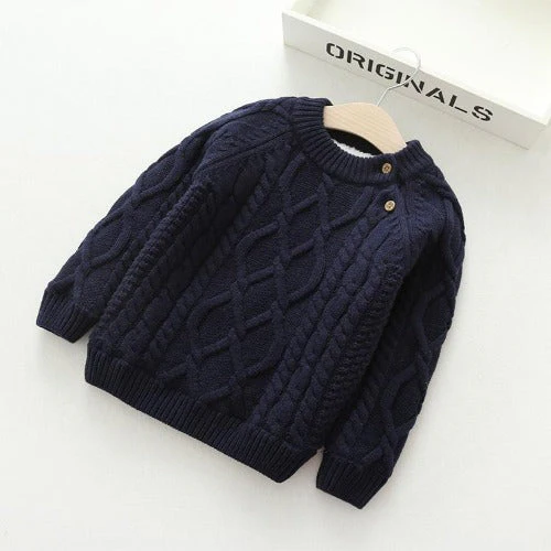 image_24_6b5f8296-44e5-4675-8f41-538df3a9addb LittleLoom– Leuk&Gezellig– Gebreide Wintertrui Zwart / 70 (0–6 maanden) | Educatief Speelgoed - Afbeelding 1