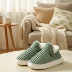 WarmNest– Knuffelzacht&Warm– Anti-Slip Pantoffels Groen / 32/33 (7–8 Jaar) | Educatief Speelgoed