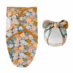 DreamNest– Rust&Comfort– Luxe Inbakerdoek met Mutsje Schelp­print | Educatief Speelgoed