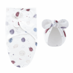 DreamNest– Rust&Comfort– Luxe Inbakerdoek met Mutsje Melkweg | Educatief Speelgoed