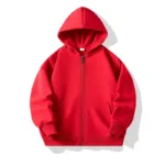 CoolKids– Stoer&Warm– Hoodie met rits Rood / 120 (5-6 jaar) | Educatief Speelgoed