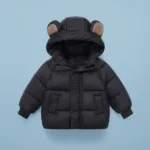 CozziBun– Warm&Schattig– Winterjas met Capuchon Zwart / 130 (6 jaar) | Educatief Speelgoed