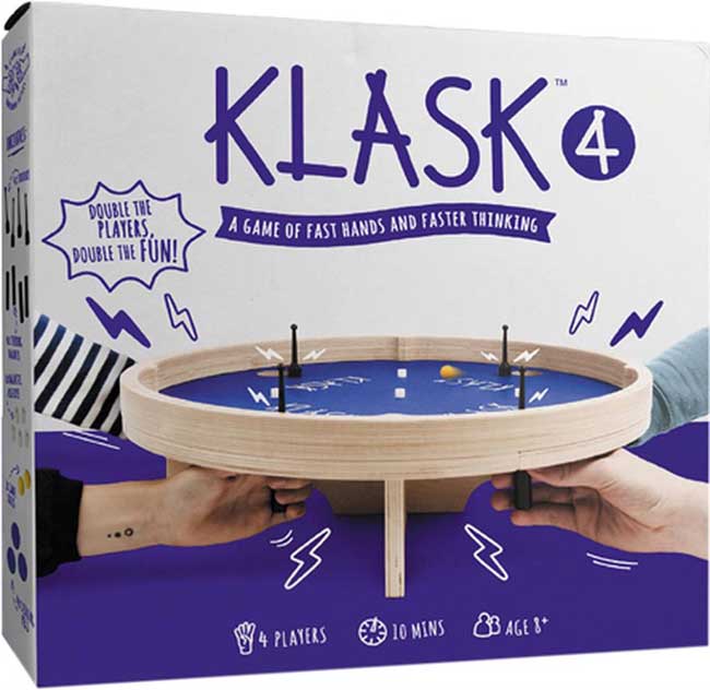 Klask 4 speler - Behendigheidsspel|Houten spel Klask 4 speler - Behendigheidsspel|Houten spel - Afbeelding 1