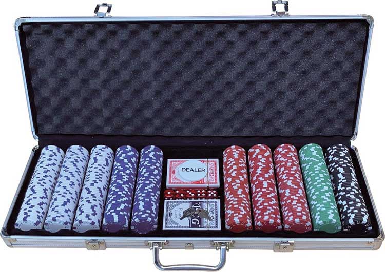 500 Poker Chip set in aluminium case - Blufspel|Kaartspel 500 Poker Chip set in aluminium case - Blufspel|Kaartspel - Afbeelding 1