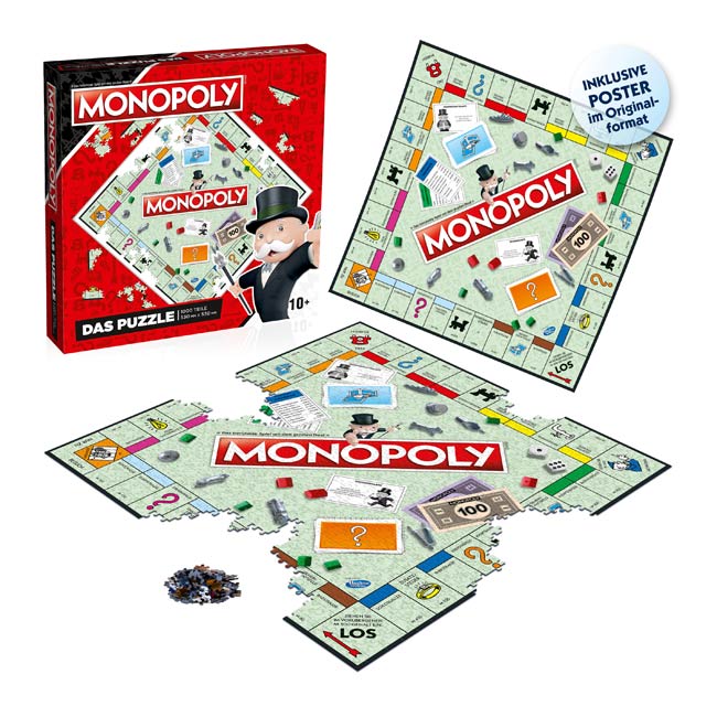 Monopoly puzzel - Duitstalig spelbord (1000) - Legpuzzel Monopoly puzzel - Duitstalig spelbord (1000) - Legpuzzel - Afbeelding 1