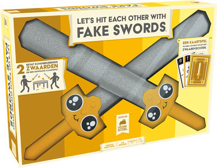 Let's Hit Each Other with Fake Swords - Kaartspel|Partyspel Let's Hit Each Other with Fake Swords - Kaartspel|Partyspel - Afbeelding 1