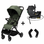 Maxi-Taxi Novi Baby® Cloud Go Forest Green met Novi Baby® Jacky Pro I-Size&Base&Adapterset