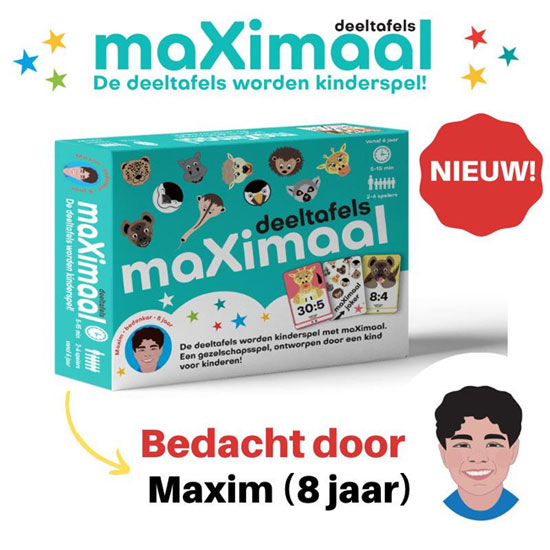 MaXimaal Deeltafels (NL) - Kaartspel|Educatief MaXimaal Deeltafels (NL) - Kaartspel|Educatief - Afbeelding 1