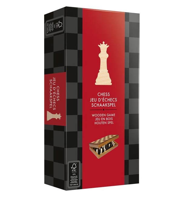 Schaak (opvouwbaar spelbord) - Bordspel|Denkspel|Houten spel Schaak (opvouwbaar spelbord) - Bordspel|Denkspel|Houten spel - Afbeelding 1
