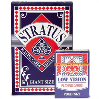 Stratus Speelkaarten Blauw groot formaat - Spel Groot Formaat Stratus Speelkaarten Blauw groot formaat - Spel Groot Formaat - Afbeelding 1