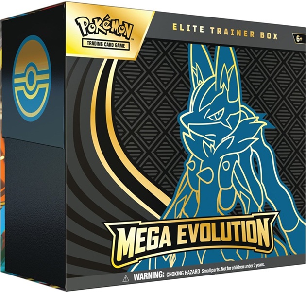 Pokémon Mega Evolution: Elite Trainer Box Lucario - Collectible Card Games Pokémon Mega Evolution: Elite Trainer Box Lucario - Collectible Card Games - Afbeelding 1