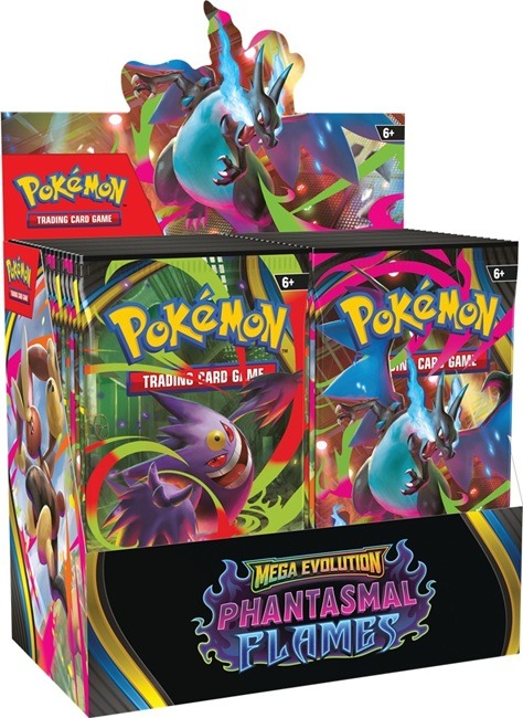 Pokémon Mega Evolution Phantasmal Flames Booster Display (=36 boosterpacks) - The Pokémon Company Collectible Card Games Pokémon Mega Evolution Phantasmal Flames Booster Display (=36 boosterpacks) - The Pokémon Company Collectible Card Games - Afbeelding 1