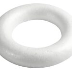 Styropor ring met platte achterkant -