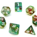 Role Playing Dice Galaxy: Wind Elves (7 dobbelstenen) -