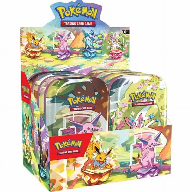 Pokémon Scarlet & Violet 8.5 Prismatic Evolutions: Mini Tin Display (bevat 8 mini tins) - The Pokémon Company Collectible Card Games Pokémon Scarlet & Violet 8.5 Prismatic Evolutions: Mini Tin Display (bevat 8 mini tins) - The Pokémon Company Collectible Card Games - Afbeelding 1