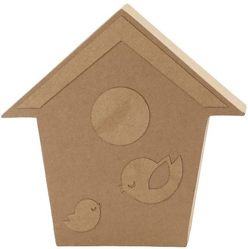 Vogelhuis van papier-mâché - Vogelhuis van papier-mâché - - Afbeelding 1