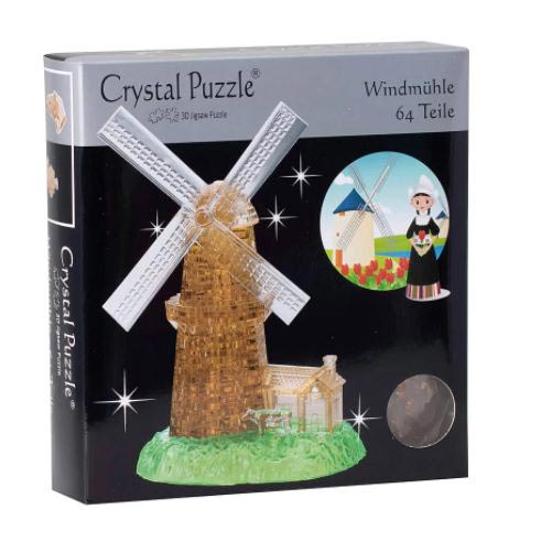 Crystal 3D Puzzle - Windmolen (64) - 3d Puzzel Crystal 3D Puzzle - Windmolen (64) - 3d Puzzel - Afbeelding 1