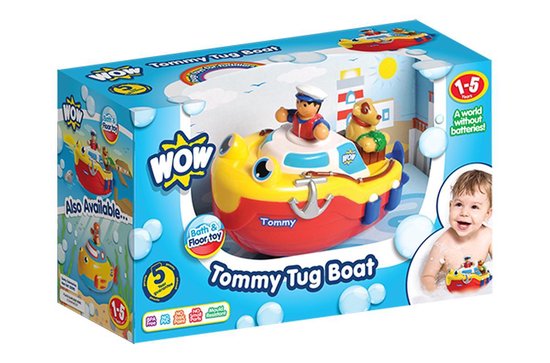 WOW Tommy Sleepboot (bad- en vloerspeelgoed) - WOW Tommy Sleepboot (bad- en vloerspeelgoed) - - Afbeelding 1