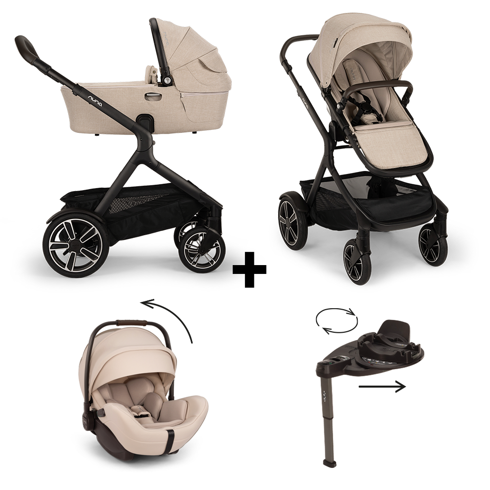 Set | Kinderwagen Demi Next Biscotti Incl. Autostoel Nuna Arra Flex V2 + Base Curv 360 + GRATIS Winterset Set | Kinderwagen Demi Next Biscotti Incl. Autostoel Nuna Arra Flex V2 + Base Curv 360 + GRATIS Winterset - Afbeelding 1
