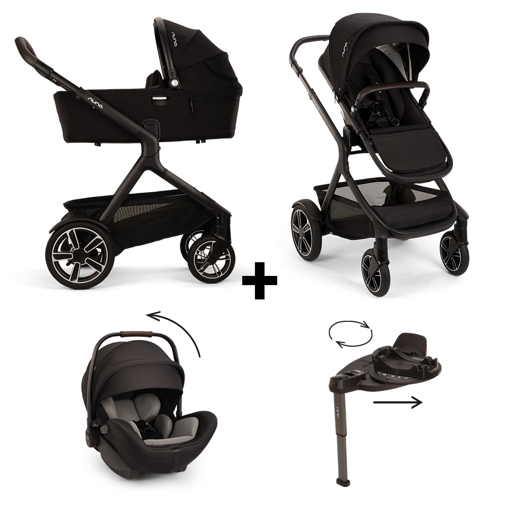 Set | Kinderwagen Demi Next Caviar Incl. Autostoel Nuna Arra Flex V2 Caviar + Base Curv 360 + GRATIS Winterset Set | Kinderwagen Demi Next Caviar Incl. Autostoel Nuna Arra Flex V2 Caviar + Base Curv 360 + GRATIS Winterset - Afbeelding 1