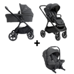 Kinderwagen Joie Signature Finiti Ebony met Autostoel Sprint Ebony