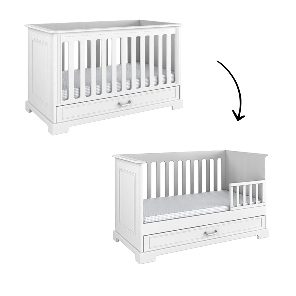 Meegroei Ledikant Ines Ivory Meegroei Ledikant Ines Ivory - Afbeelding 1