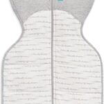 Inbakerslaapzak Love To Dream Fase 1 Swaddle Up White/Grey 2.5 TOG