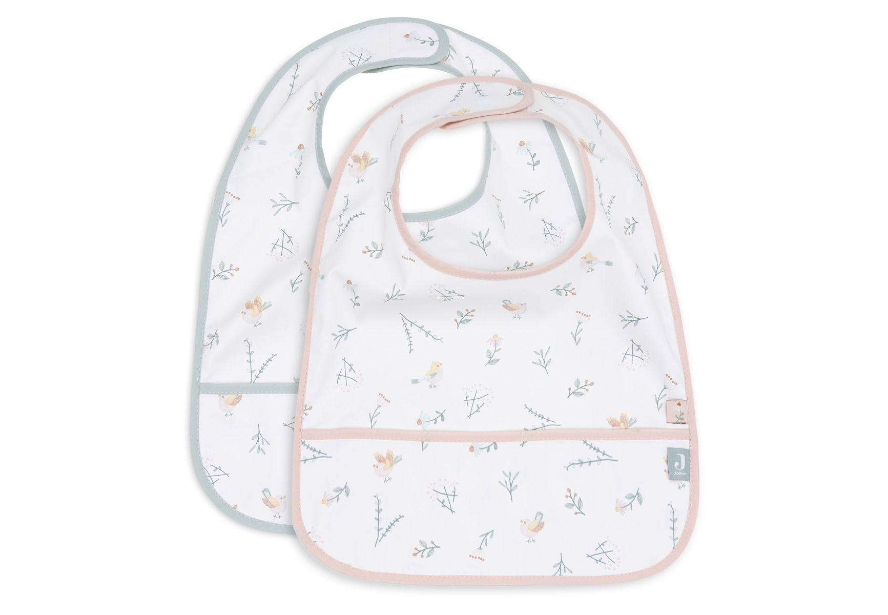 Slabber Jollein Waterproof Lovely Birds 2-pack